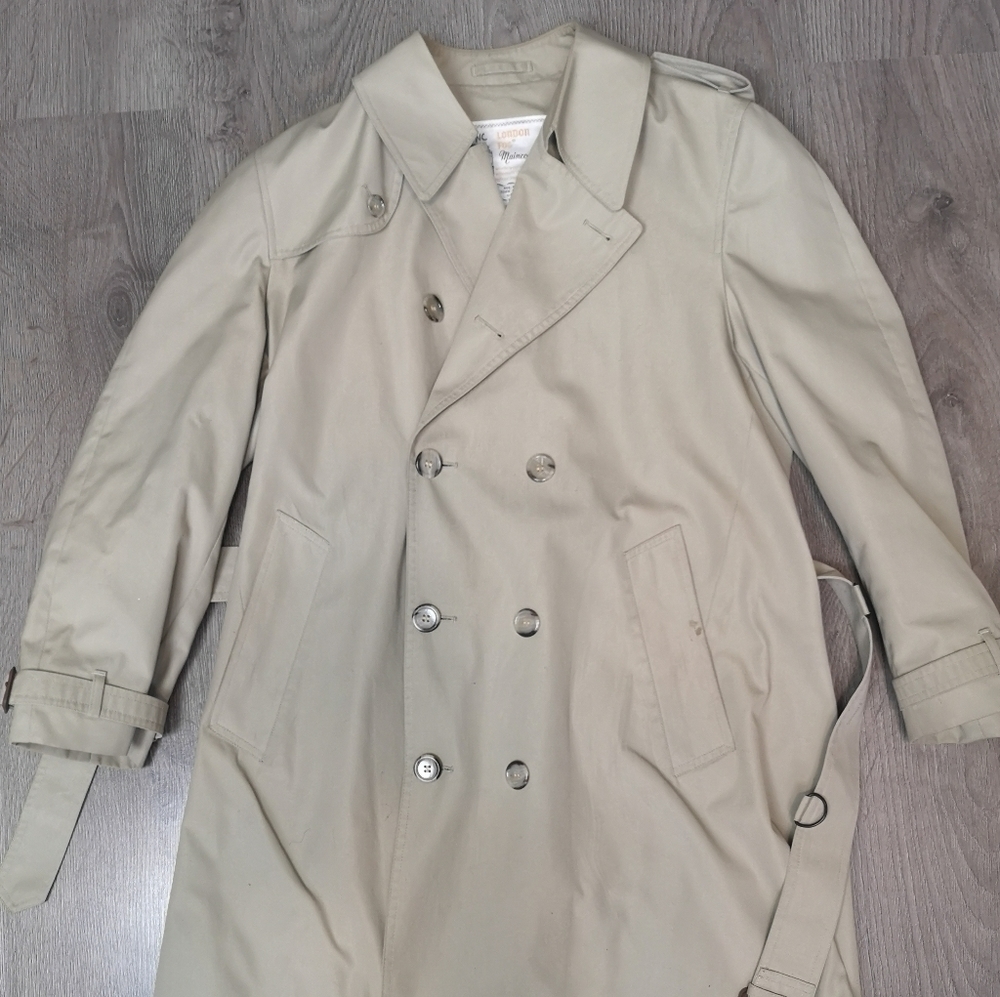 Vintage London Fog Gender Neutral Trench Coat - Picture 2 of 6